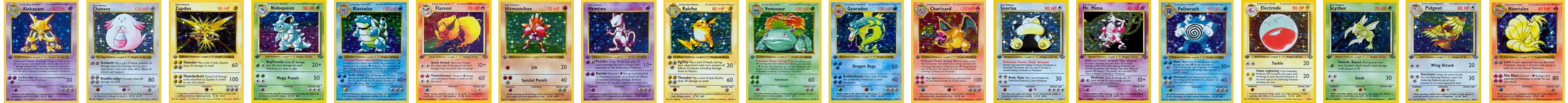 Pokemon cards showcase